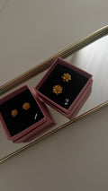 “24k” Flower Studs
