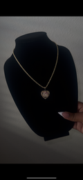 HK Bling Heart Rolex Necklace